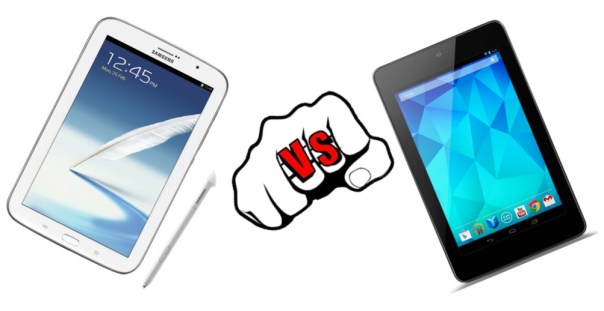 Samsung Galaxy Note 8.0 vs. Google Nexus 7